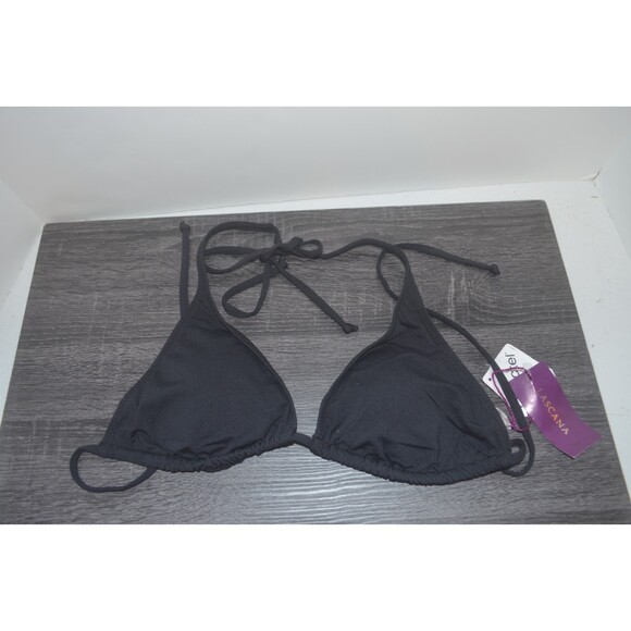 LASCANA Women's Black Triangle Bikini Top Size S - New with Tags - - Picture 1 of 4